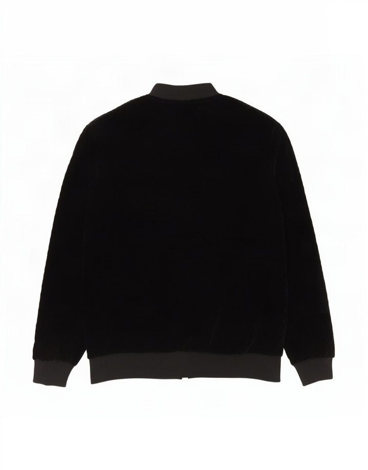 Zara Herren Bomberjacke UK 40 Large Schwarz Polyester