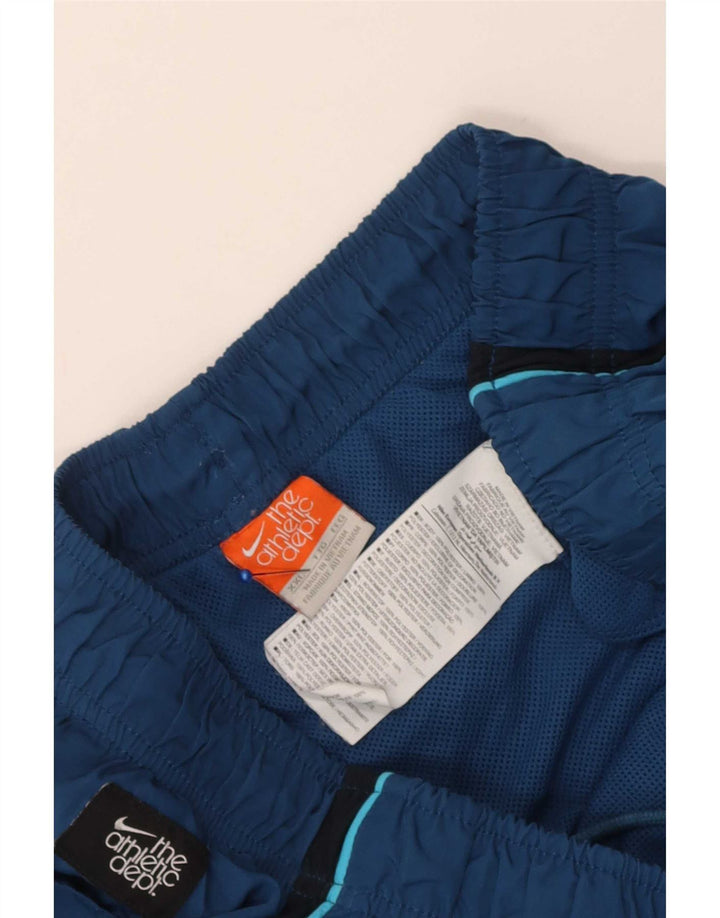 Nike Herren-Badeshorts 2XL, blaues Colourblock-Polyester