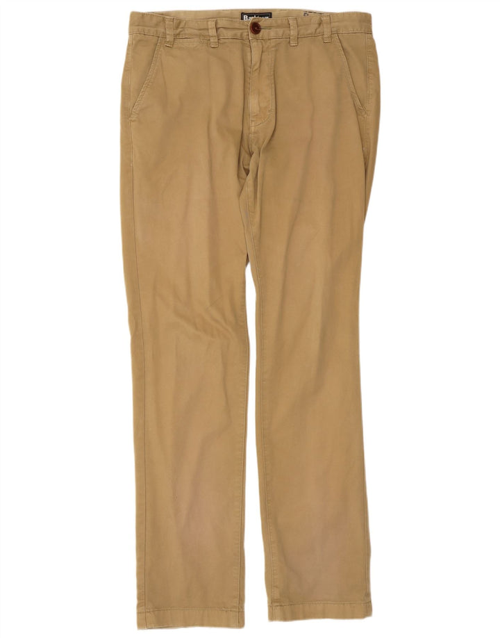 Barbour Herren gerade Chinohose W34 L34 Beige