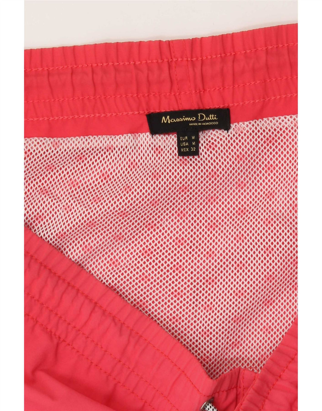 Massimo Dutti Herren Badeshorts Mittelrot
