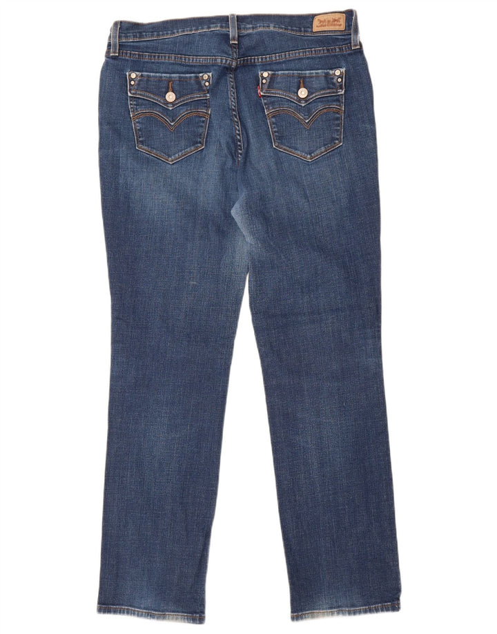 Levi's Damen 505 Straight Jeans W32 L32 Blaue Baumwolle