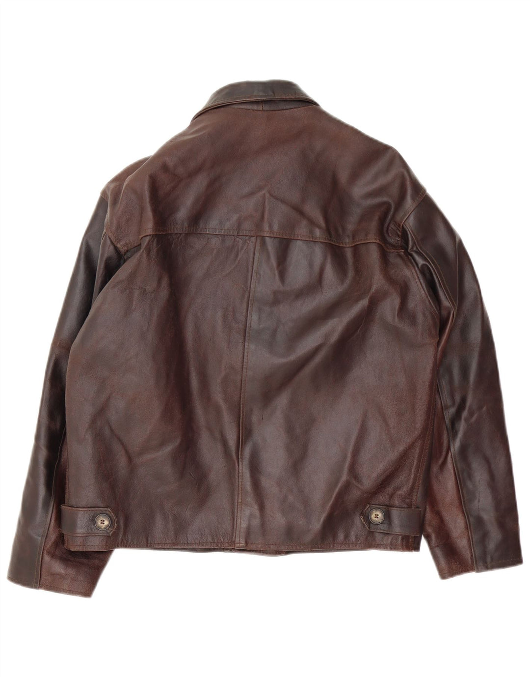 Vintage Herren Lederjacke UK 36 Kleines braunes Leder