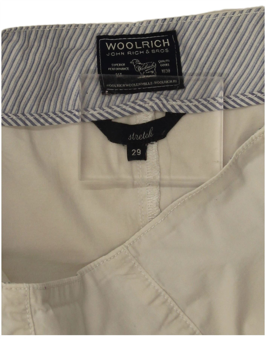 Woolrich Damen Stretch-Minirock W29 Mittelweiß