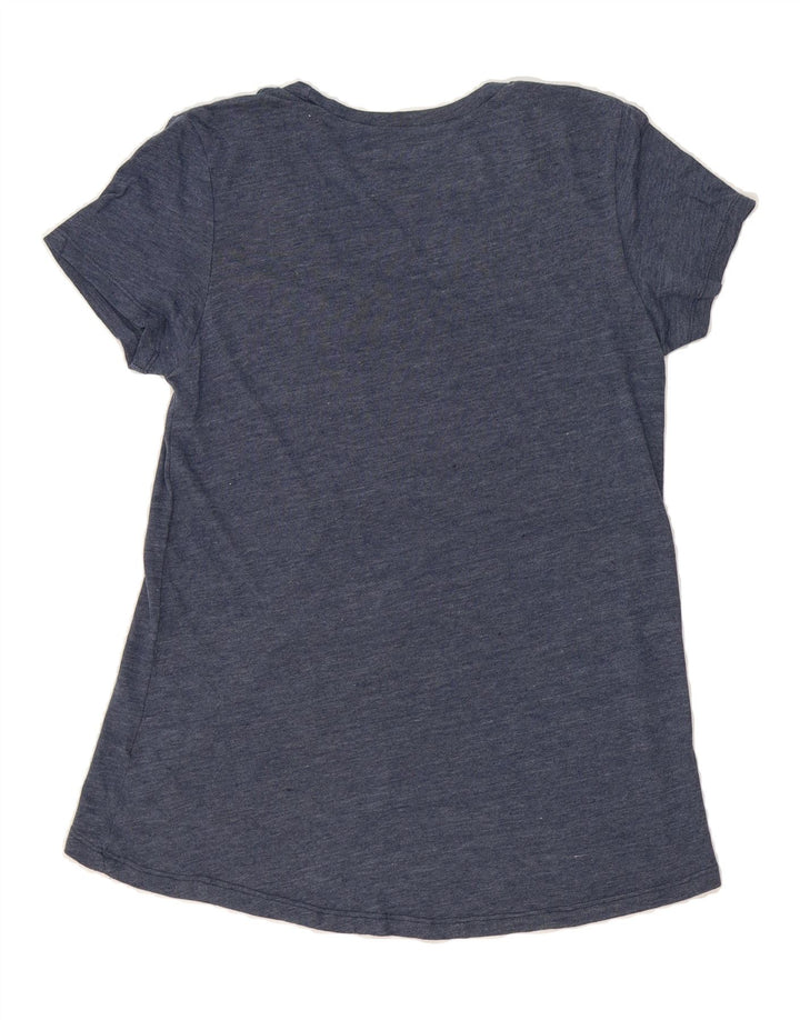 NFL TEAM APPAREL Womens Graphic T-Shirt Top UK 14 Medium Navy Blue Vintage NFL TEAM APPAREL and Second-Hand NFL TEAM APPAREL from Messina Hembry 