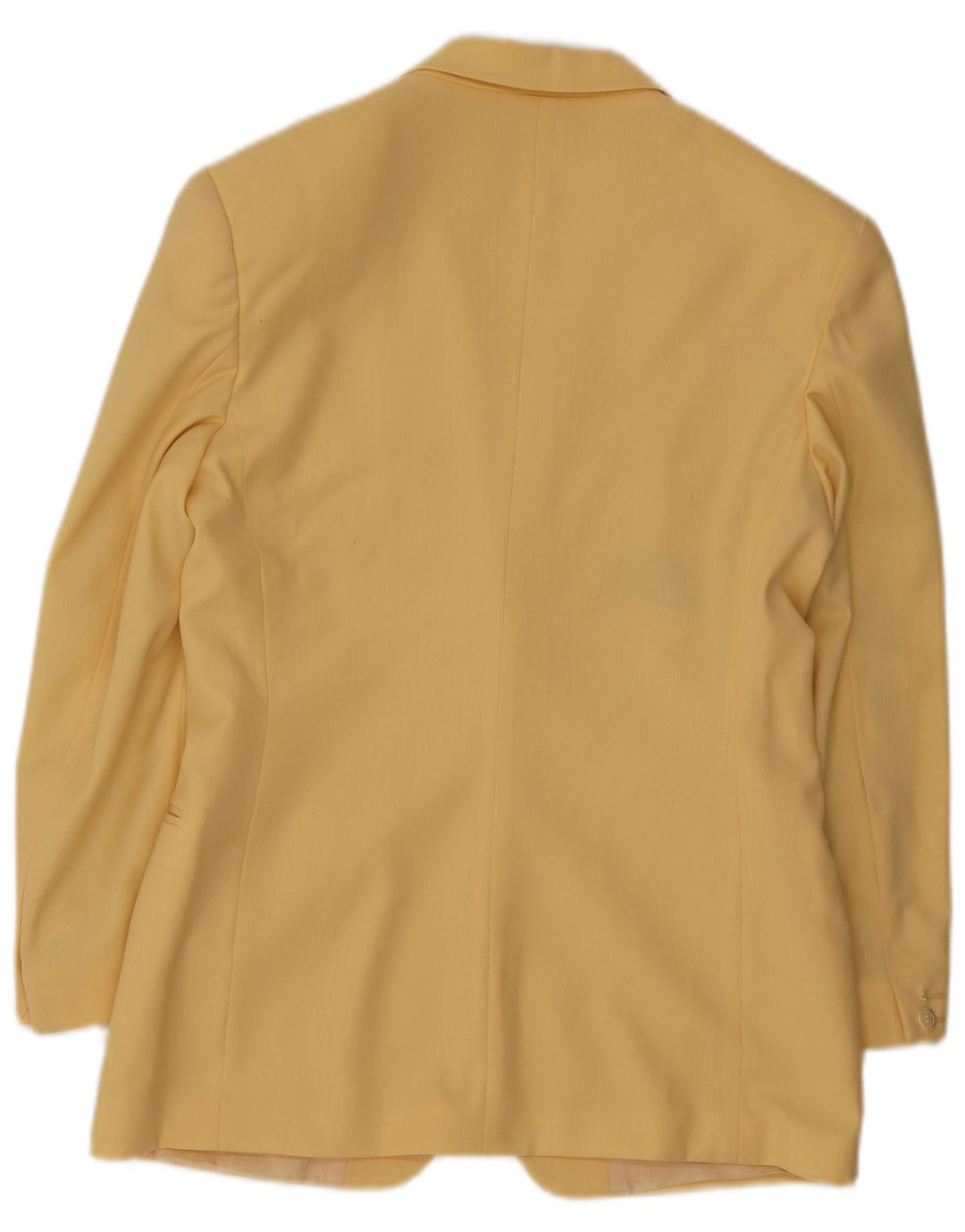 Massimo Rebecchi Damen 1-Knopf-Blazerjacke IT 42 Mittelgelbe Wolle
