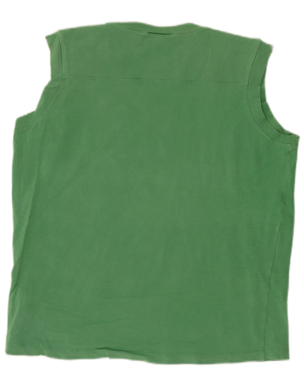 Nike Herren Graphic Vest Top UK 42/44 Große grüne Baumwolle
