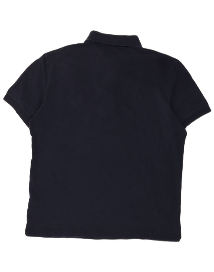 Lacoste Herren-Poloshirt mit normaler Passform, Größe 4, mittelgroß, Marineblau