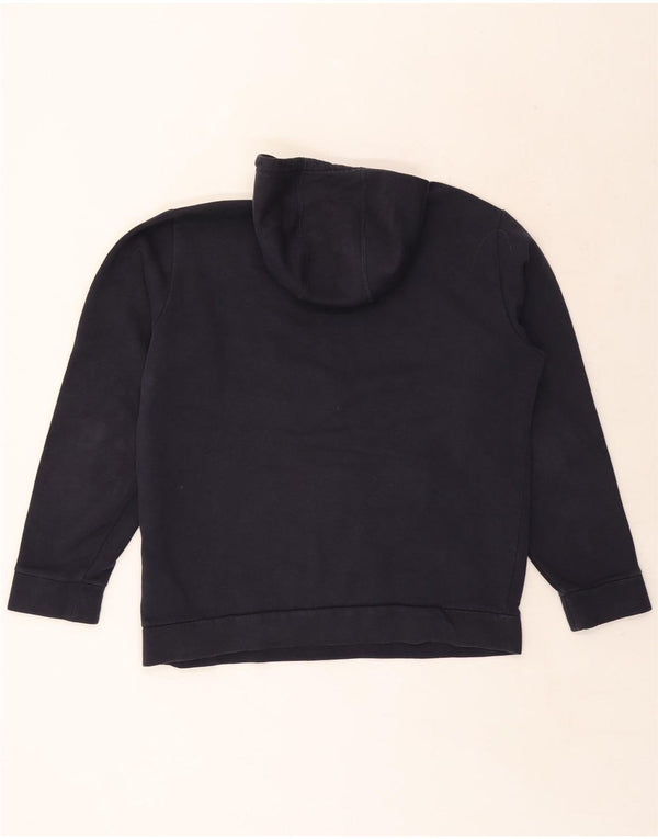 Adidas Herren Kapuzenpullover mit Grafik, groß, marineblau, Baumwolle