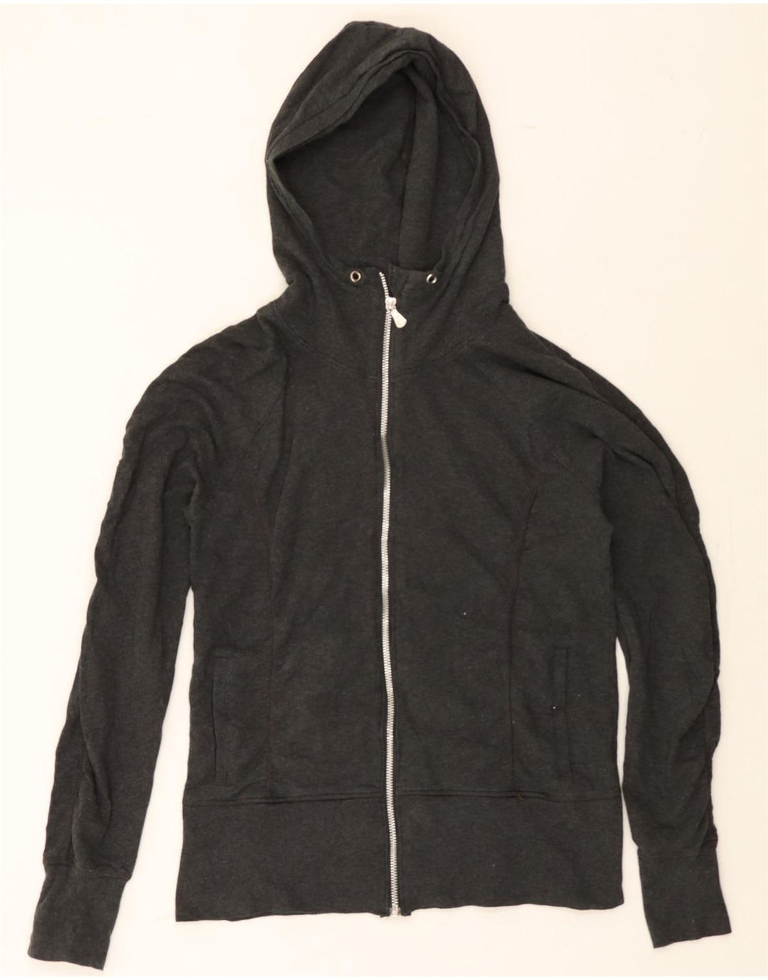 CHAMPION Womens Zip Hoodie Sweater UK 12 Medium Grey Cotton Vintage Champion and Second-Hand Champion from Messina Hembry 
