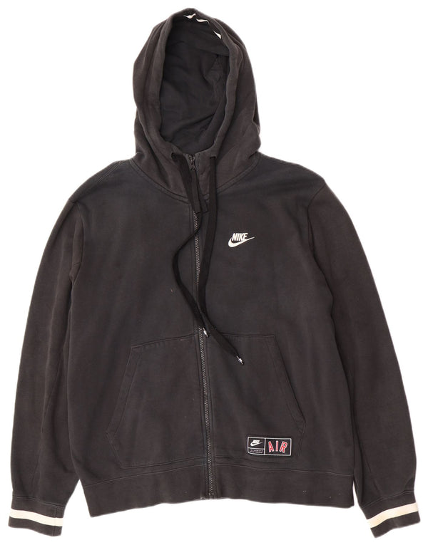 Nike Herren Air Graphic Zip Hoodie Pullover Large Schwarz