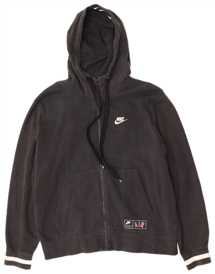 Nike Herren Air Graphic Zip Hoodie Pullover Large Schwarz