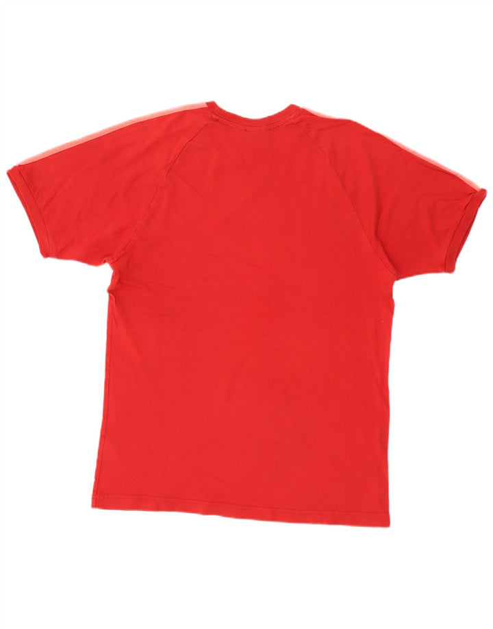 Adidas Herren T-Shirt Top Mittelrote Baumwolle