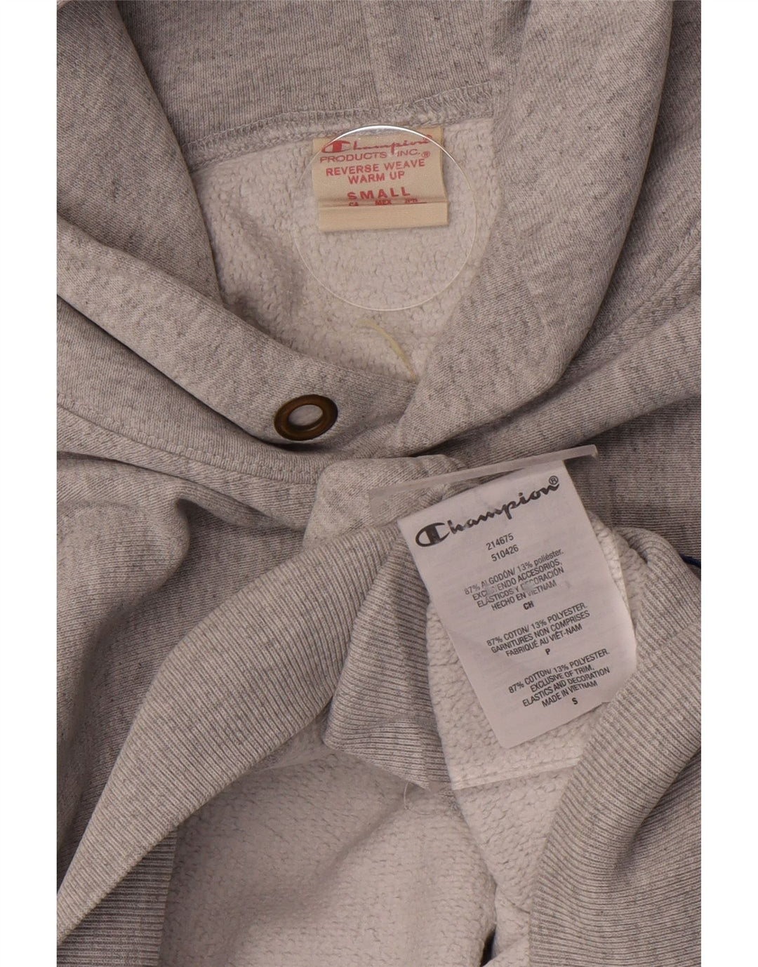 CHAMPION Reverse Weave Kapuzenpullover für Herren, klein, grau meliert, Baumwolle