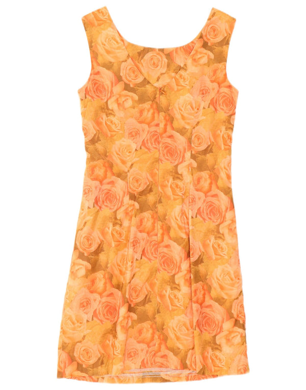 Fox's Damen Ärmelloses Etuikleid EU 36 Small Orange Floral