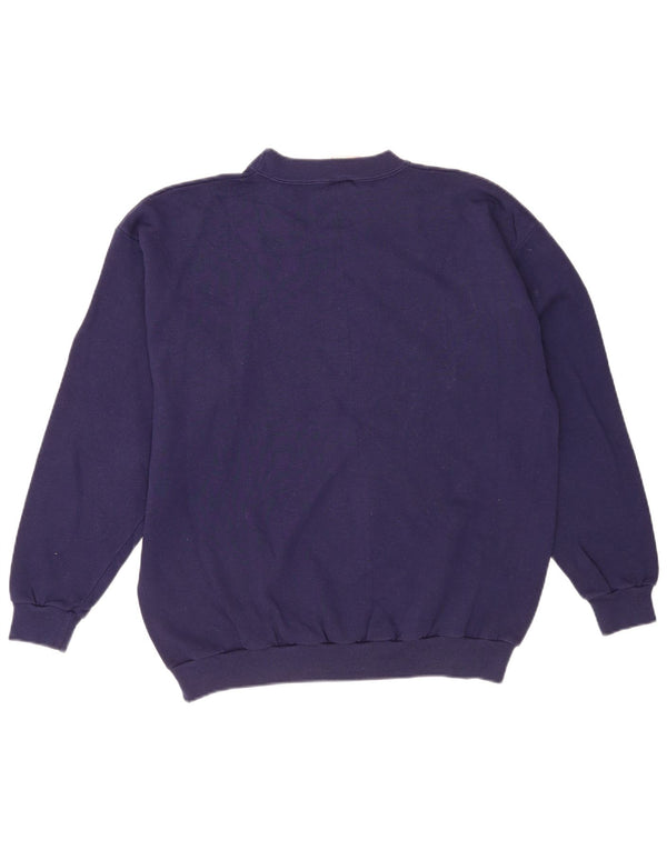 Fruit Of The Loom Herren-Sweatshirt, groß, marineblau, Baumwolle