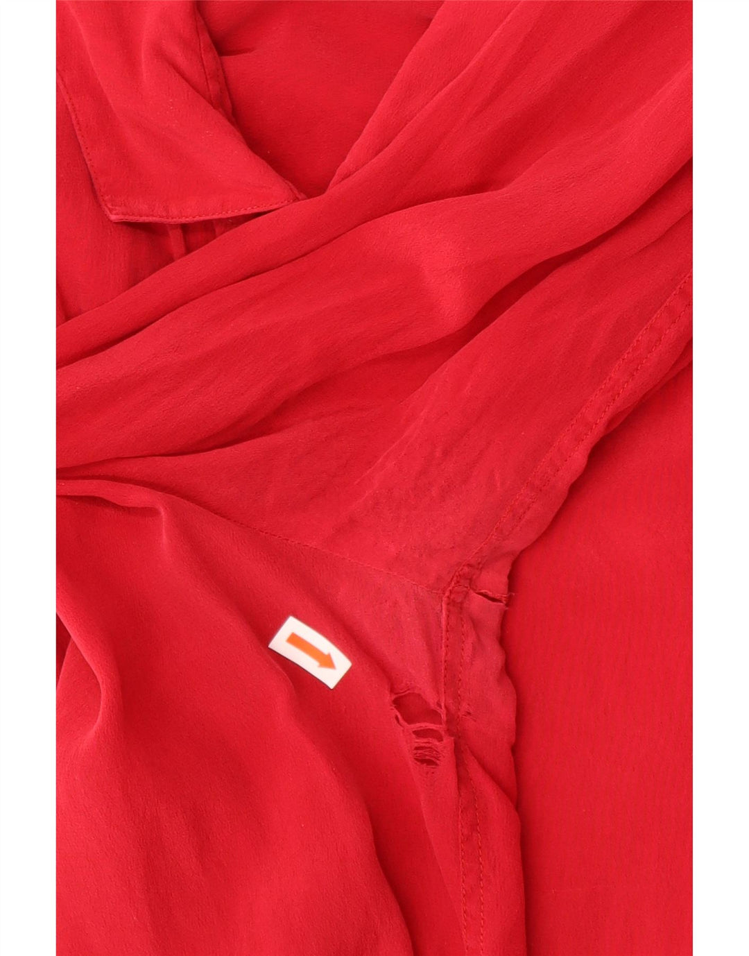 PANCALDI & B Womens Shirt Blouse US 6 Medium Red