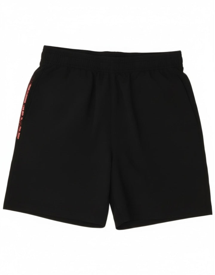 Under Armour Jungen-Sportshorts mit Grafik, 11–12 Jahre, Größe L, schwarzes Polyester