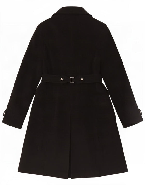 Karen Millen Damenmantel UK 14 Large Schwarz Polyamid