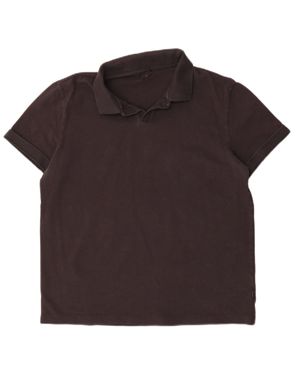 Hugo Boss Herren Poloshirt 3XL Schwarz Baumwolle