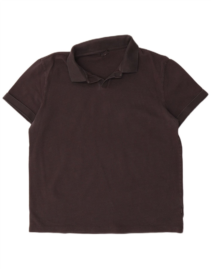 Hugo Boss Herren Poloshirt 3XL Schwarz Baumwolle