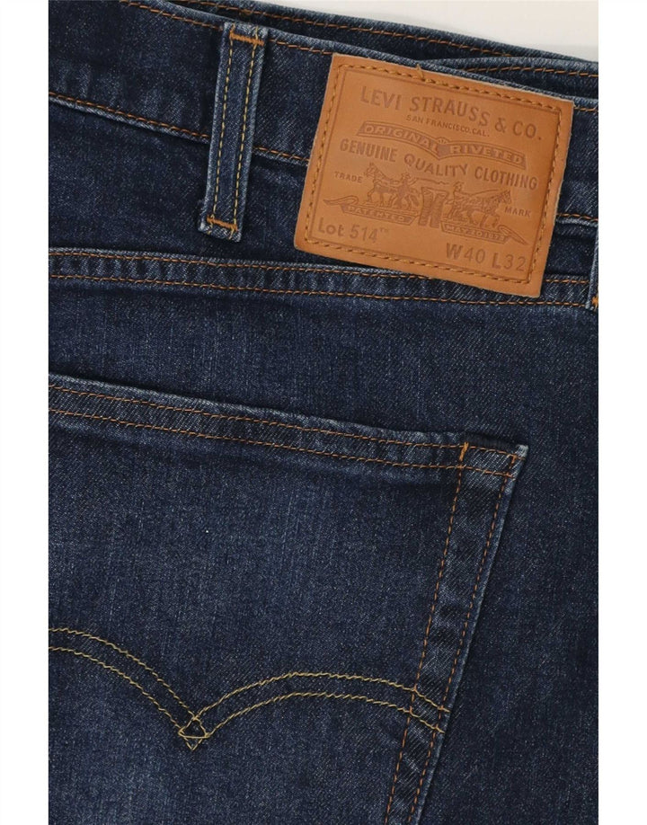 Levi's Herren 514 Straight Jeans W40 L30 Marineblau Baumwolle