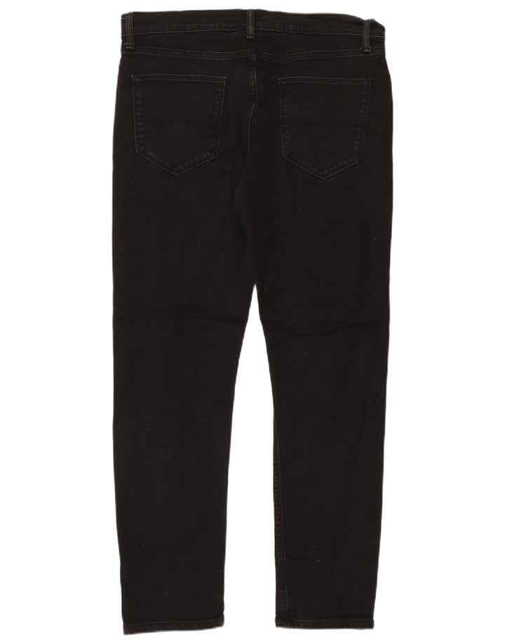 Marks & Spencer Herren Slim Jeans W34 L31 Schwarze Baumwolle