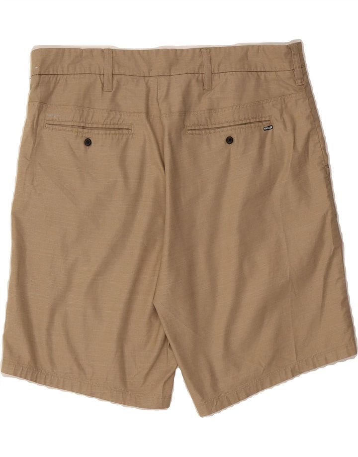 HURLEY Mens Chino Shorts W34 Large  Brown Cotton Vintage Hurley and Second-Hand Hurley from Messina Hembry 