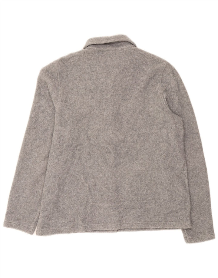 L.L.Bean Damen Fleecejacke UK 14 Mittelgraues Polyester