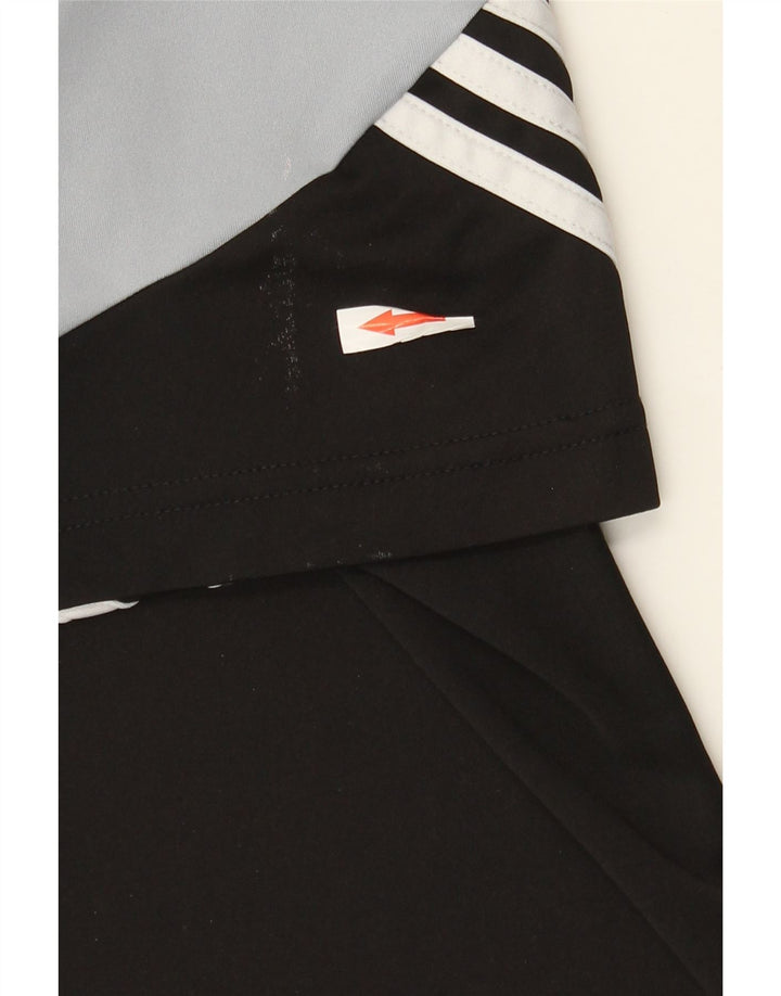 Adidas Herren Climalite T-Shirt Top Medium Schwarz Colourblock Polyester