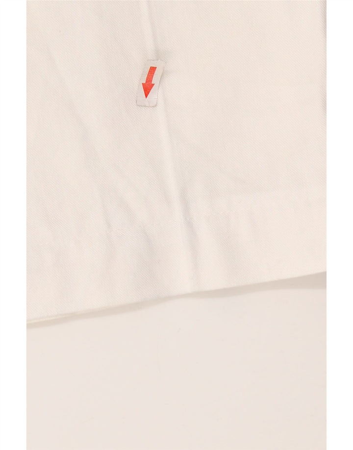 MASSIMO DUTTI Damen Chino-Hose mit Pegged, W30, L27, Weiß