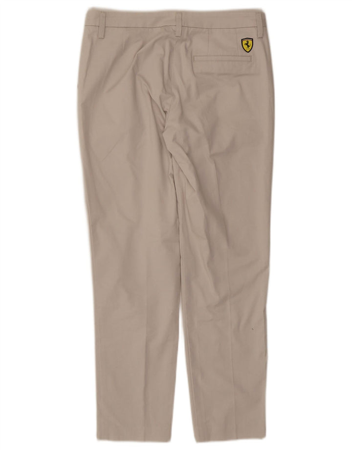 Ferrari Slim Chino-Hose für Damen, IT 42, Mittel W28 L26, Beige