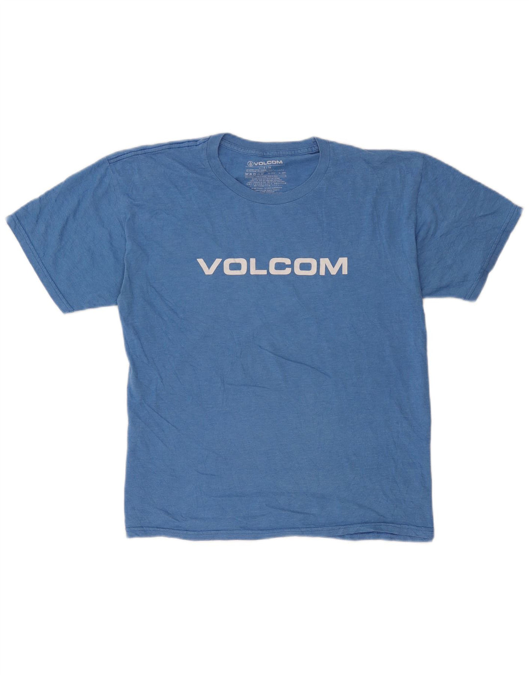Volcom Herren-T-Shirt mit Grafik, groß, aus blauer Baumwolle