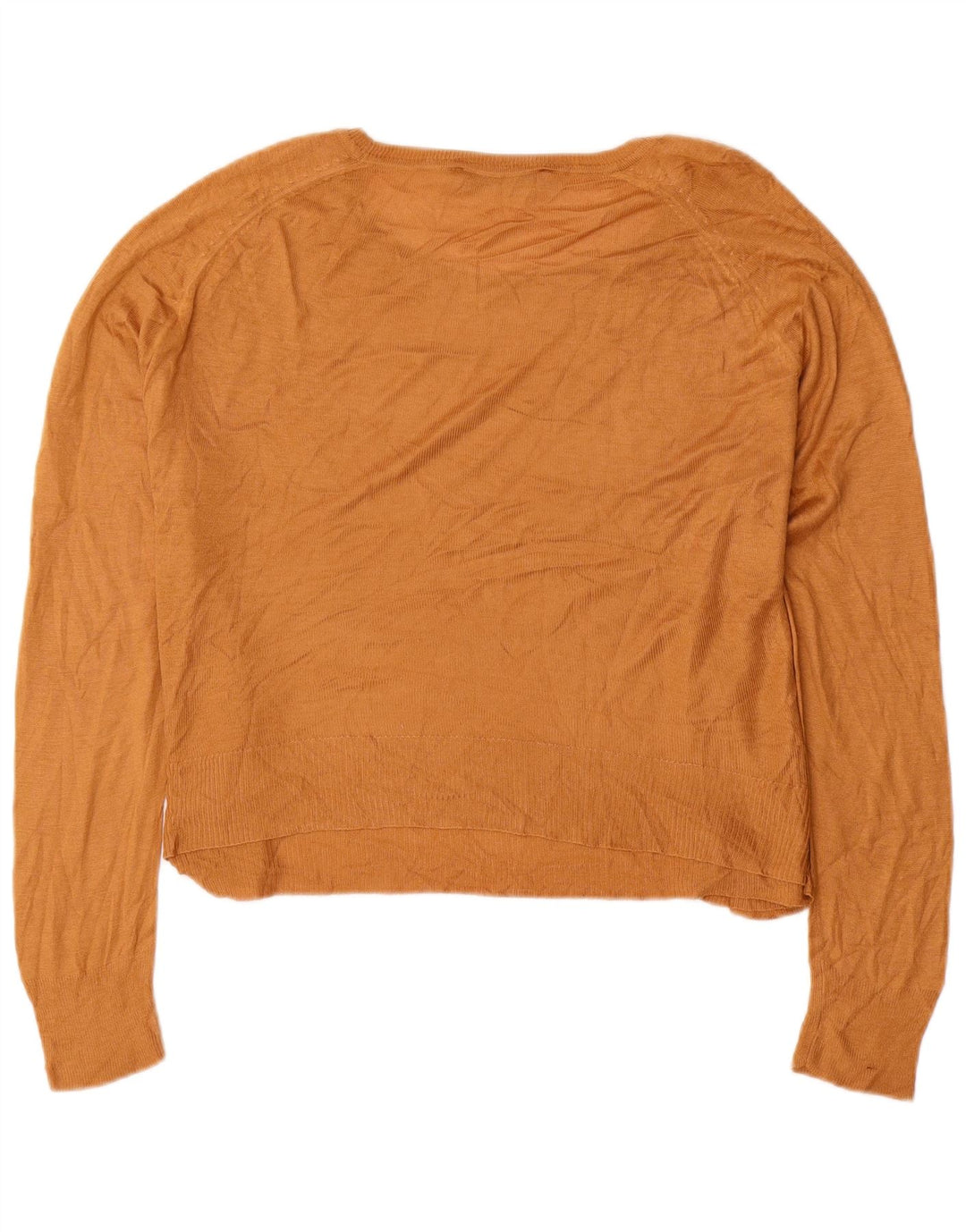 Zara Damen-Pullover, übergroß, U-Boot-Ausschnitt, Gr. 14, Mittelgelb