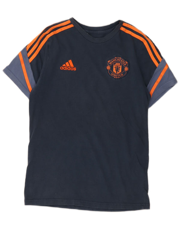 Adidas Jungen Manchester United Graphic T-Shirt Top 13–14 Jahre Marineblau