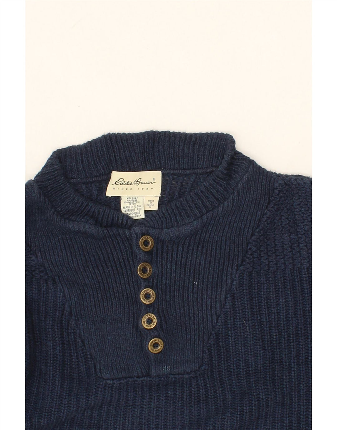 EDDIE BAUER Herren-Pullover, lockere Passform, Rundhalsausschnitt, Mittelblau