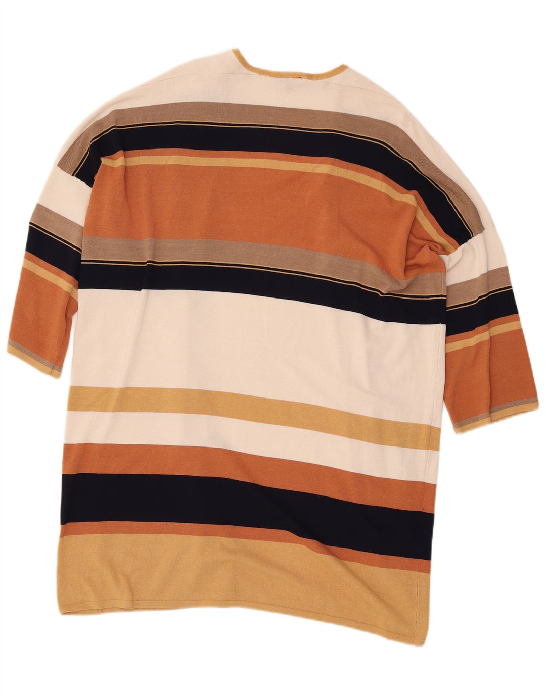 Langer Damen-Strickjackenpullover von Warehouse UK 14 Mittelbeige Viskose