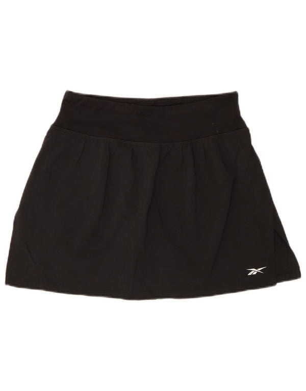 Reebok Damen Skort UK 14 Medium Schwarz Polyester