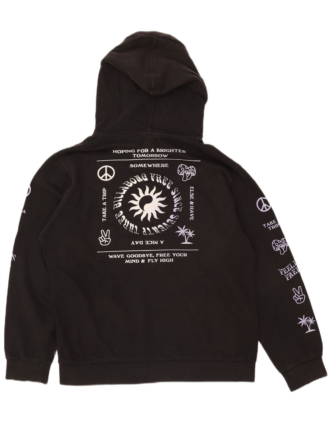 BILLABONG Herren Grafik-Hoodie-Pullover Mittelschwarz