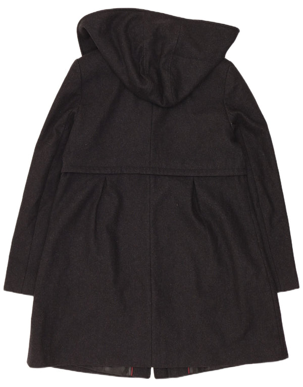 Dkny Damen-Mantel mit Kapuze, US 14 XL, graue Wolle