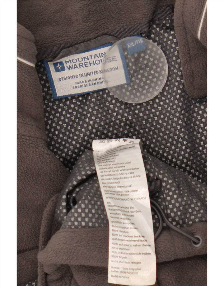 Mountain Warehouse Herren-Fleecejacke, UK 44 2XL, graues Polyester
