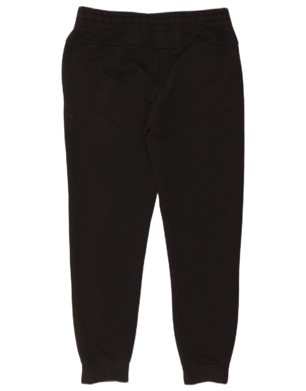 Adidas Damen kurze Trainingshose Jogger UK 12/14 mittelschwarze Baumwolle