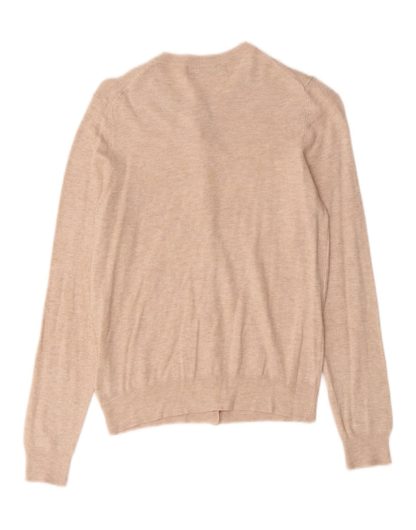 Marks & Spencer Damen Crop Cardigan Pullover UK 12 Mittelrosa meliert