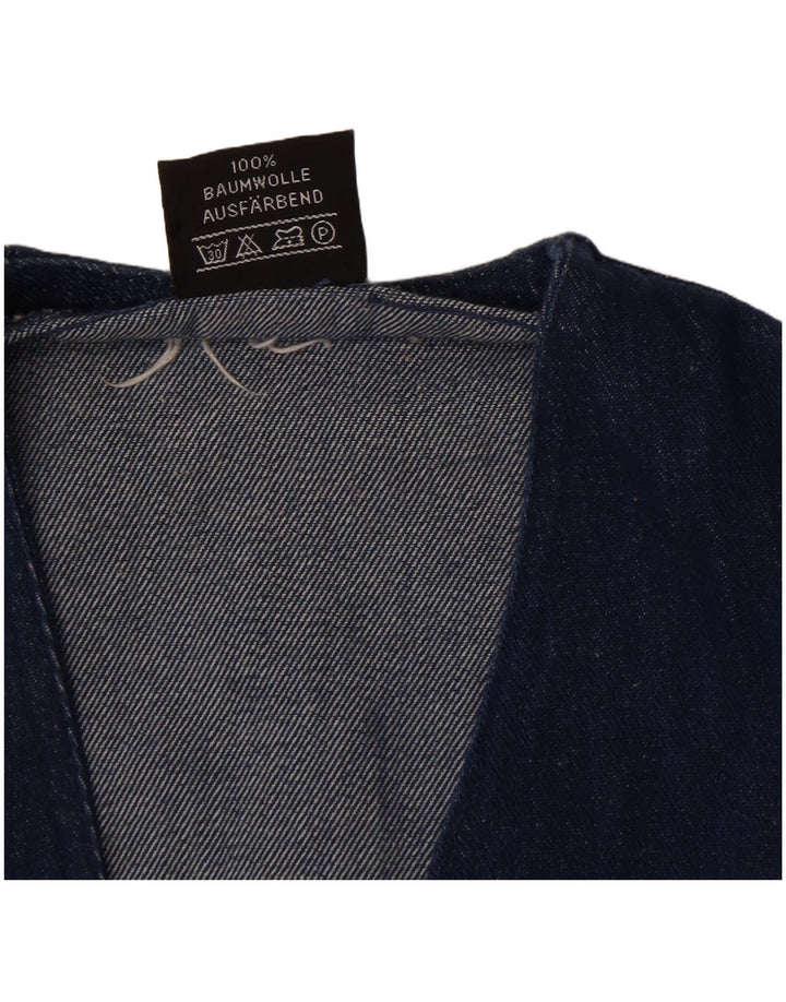Vintage Herren Jeansweste mittelblaue Baumwolle