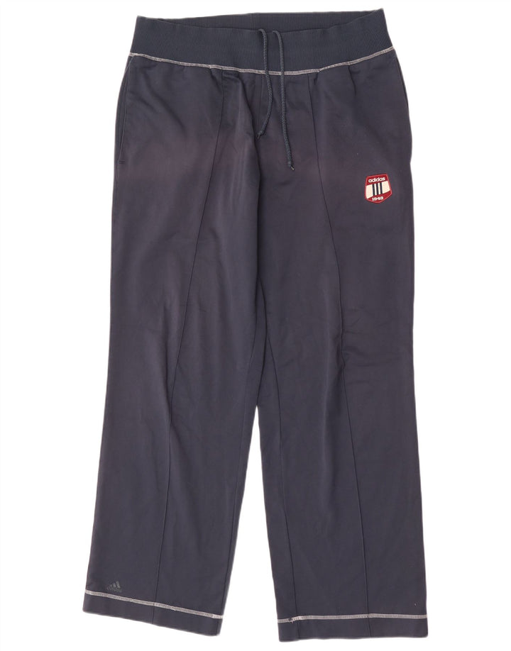 Adidas Herren-Trainingshose mit Grafik, mittelgroß, marineblau, Polyester