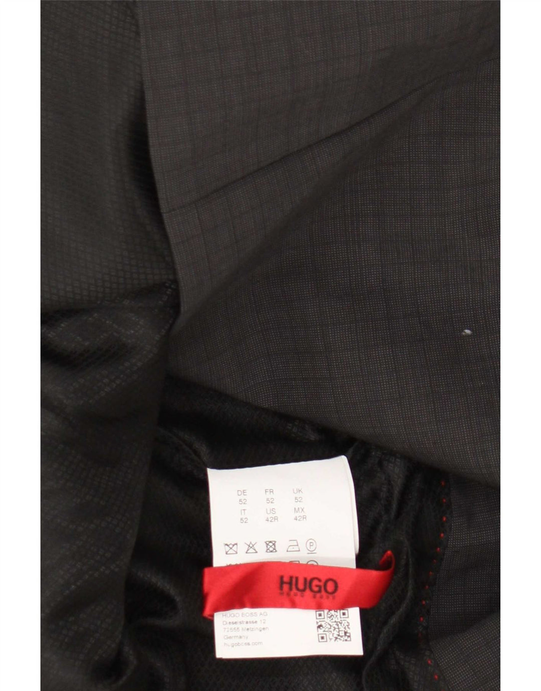 Hugo Boss Herren-Blazer mit 2 Knöpfen, EU 52, XL, graue Schurwolle