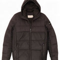 Calvin Klein Jeans Herren-Jacke mit Kapuze, gepolstert, UK 42, XL, Schwarz, Polyester