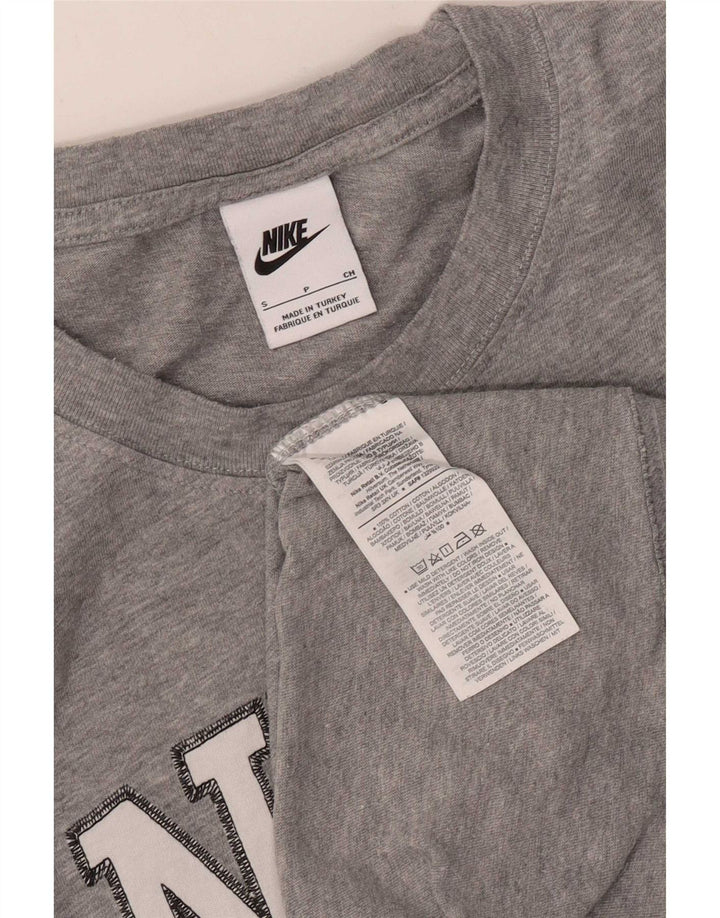 Nike Herren-T-Shirt mit Grafik, klein, grau gestreift, Baumwolle