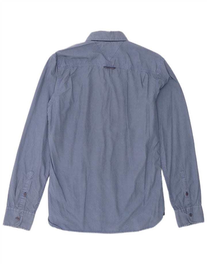 Tommy Hilfiger Herrenhemd Mittelblau