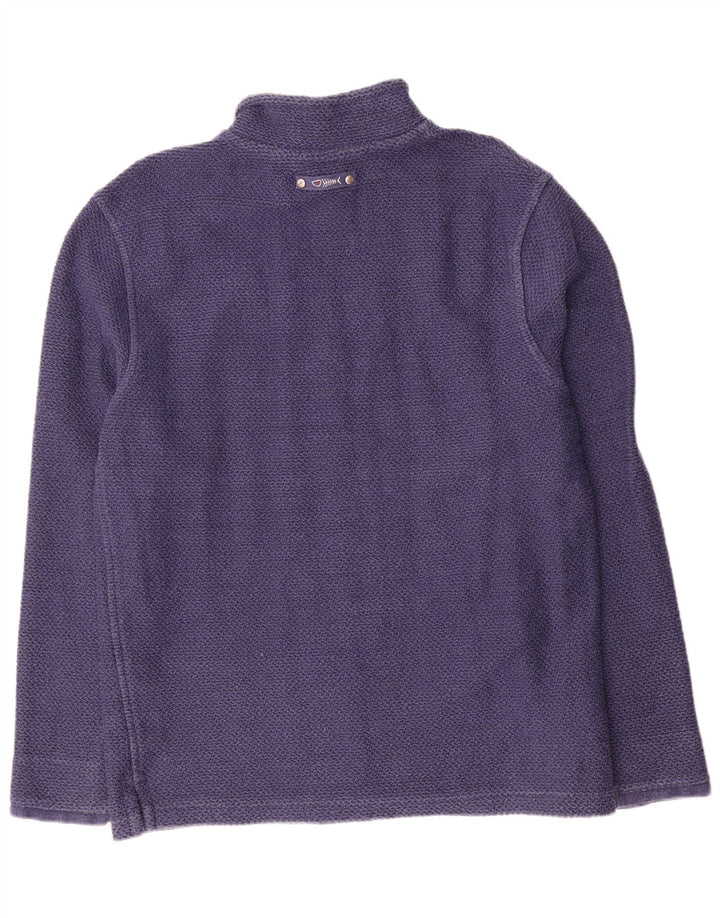 Weird Fish Herren-Sweatshirt mit Reißverschluss am Hals, groß, marineblau, Baumwolle