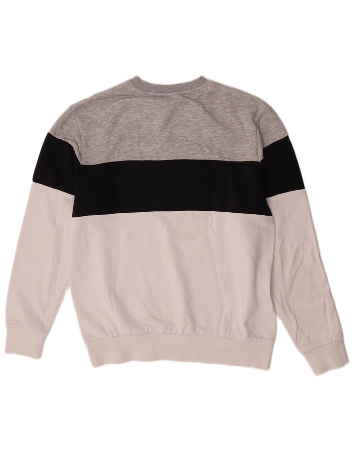 Fila Herren-Sweatshirt mit Grafik, mittelgroß, mehrfarbig, Colourblock-Baumwolle